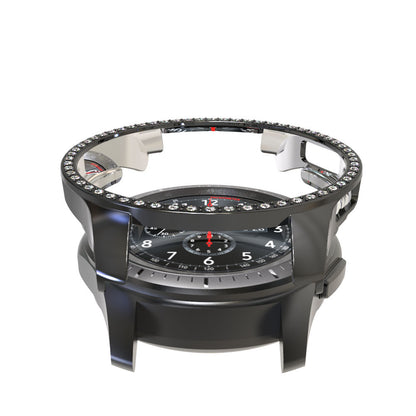 Rhinestone Decor PC Frame Case for Samsung Galaxy Watch 46mm