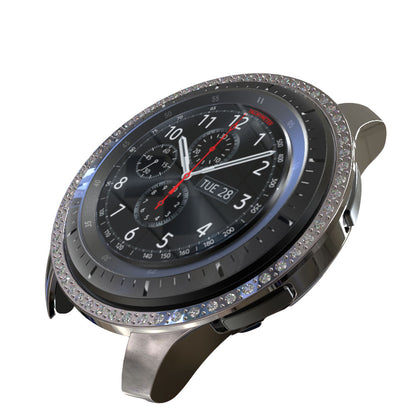 Rhinestone Decor PC Frame Case for Samsung Galaxy Watch 46mm