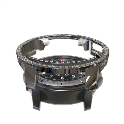 Rhinestone Decor PC Frame Case for Samsung Galaxy Watch 46mm