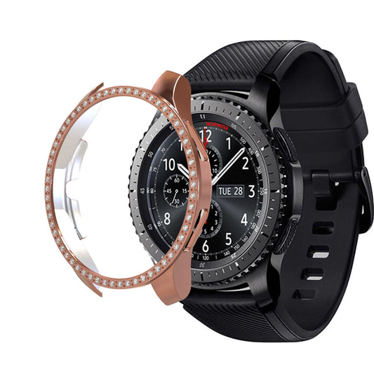 Rhinestone Decor PC Frame Case for Samsung Galaxy Watch 46mm