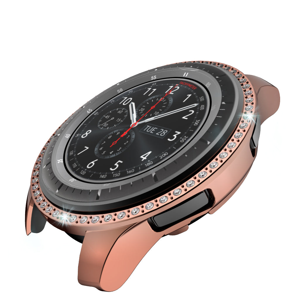 Rhinestone Decor PC Frame Case for Samsung Galaxy Watch 46mm