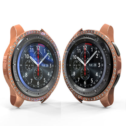 Rhinestone Decor PC Frame Case for Samsung Galaxy Watch 46mm