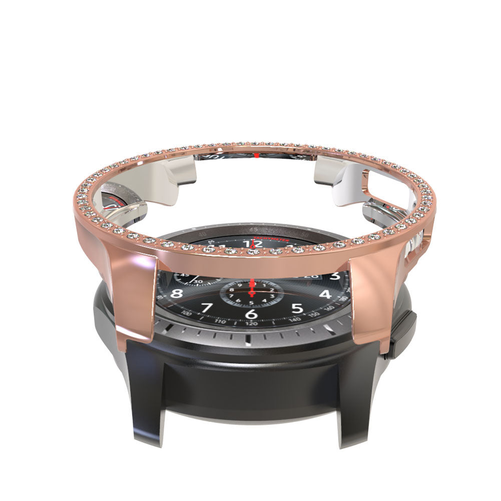 Rhinestone Decor PC Frame Case for Samsung Galaxy Watch 46mm