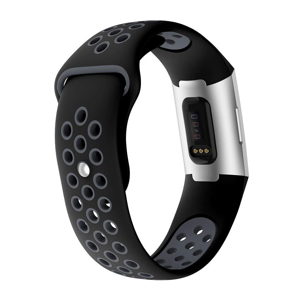 Two-color Soft Silicone Watch Band for Fitbit Charge 3