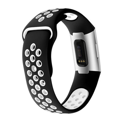 Two-color Soft Silicone Watch Band for Fitbit Charge 3