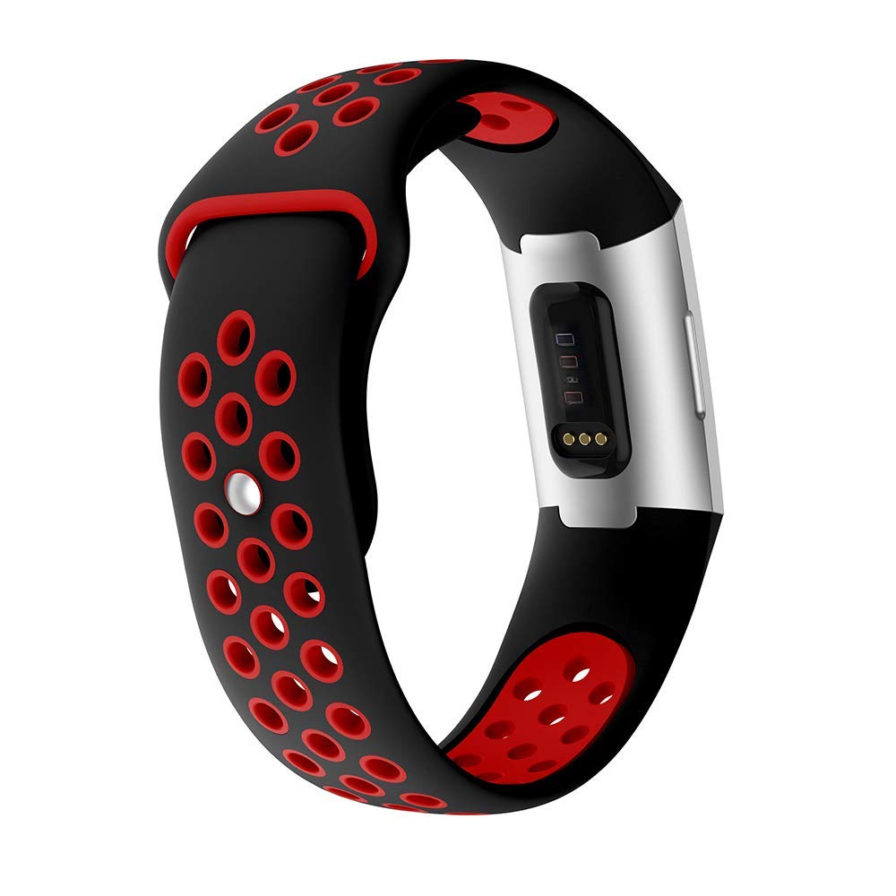 Two-color Soft Silicone Watch Band for Fitbit Charge 3