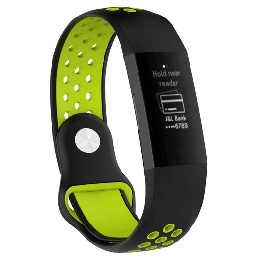 Two-color Soft Silicone Watch Band for Fitbit Charge 3