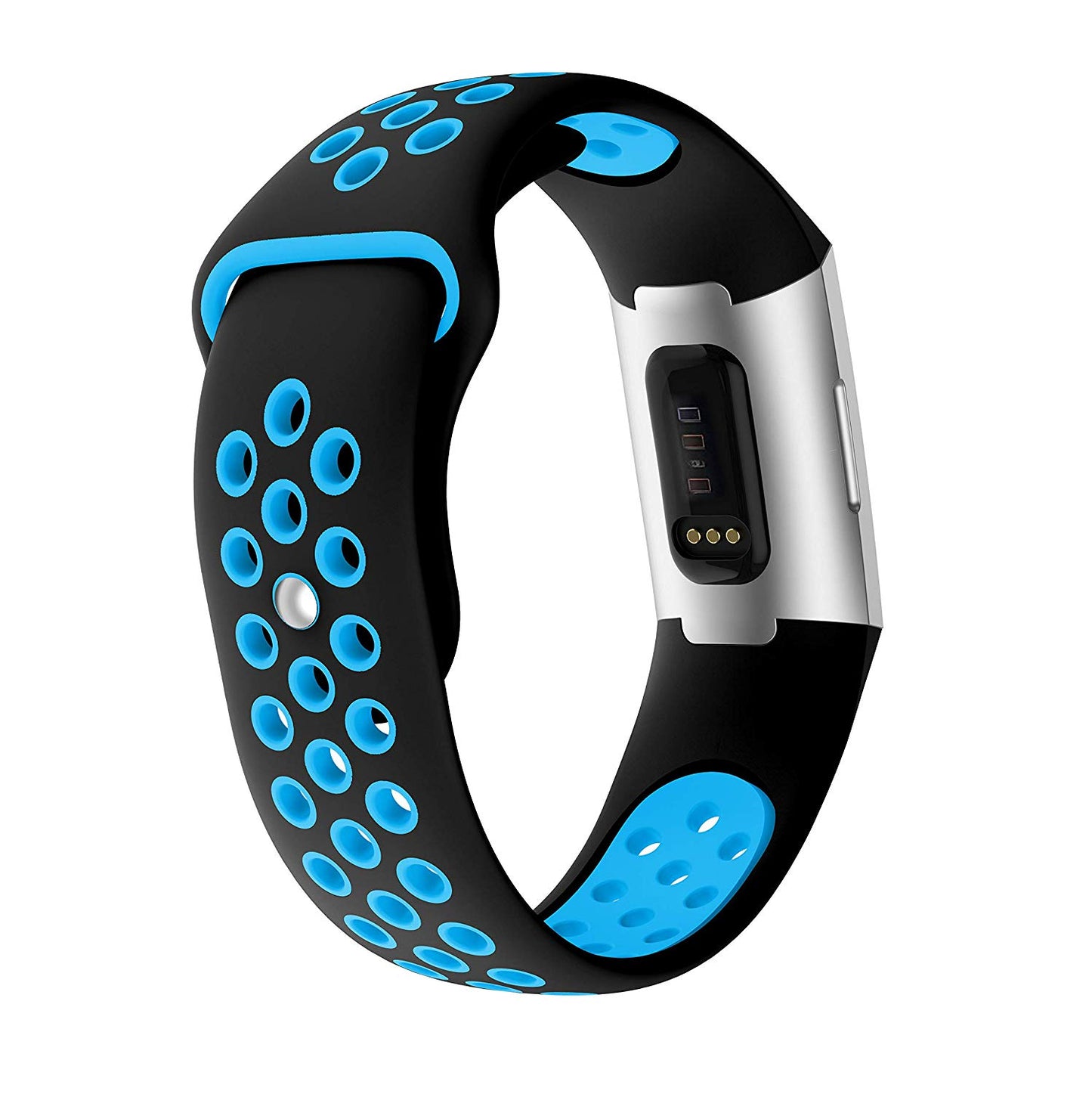 Two-color Soft Silicone Watch Band for Fitbit Charge 3