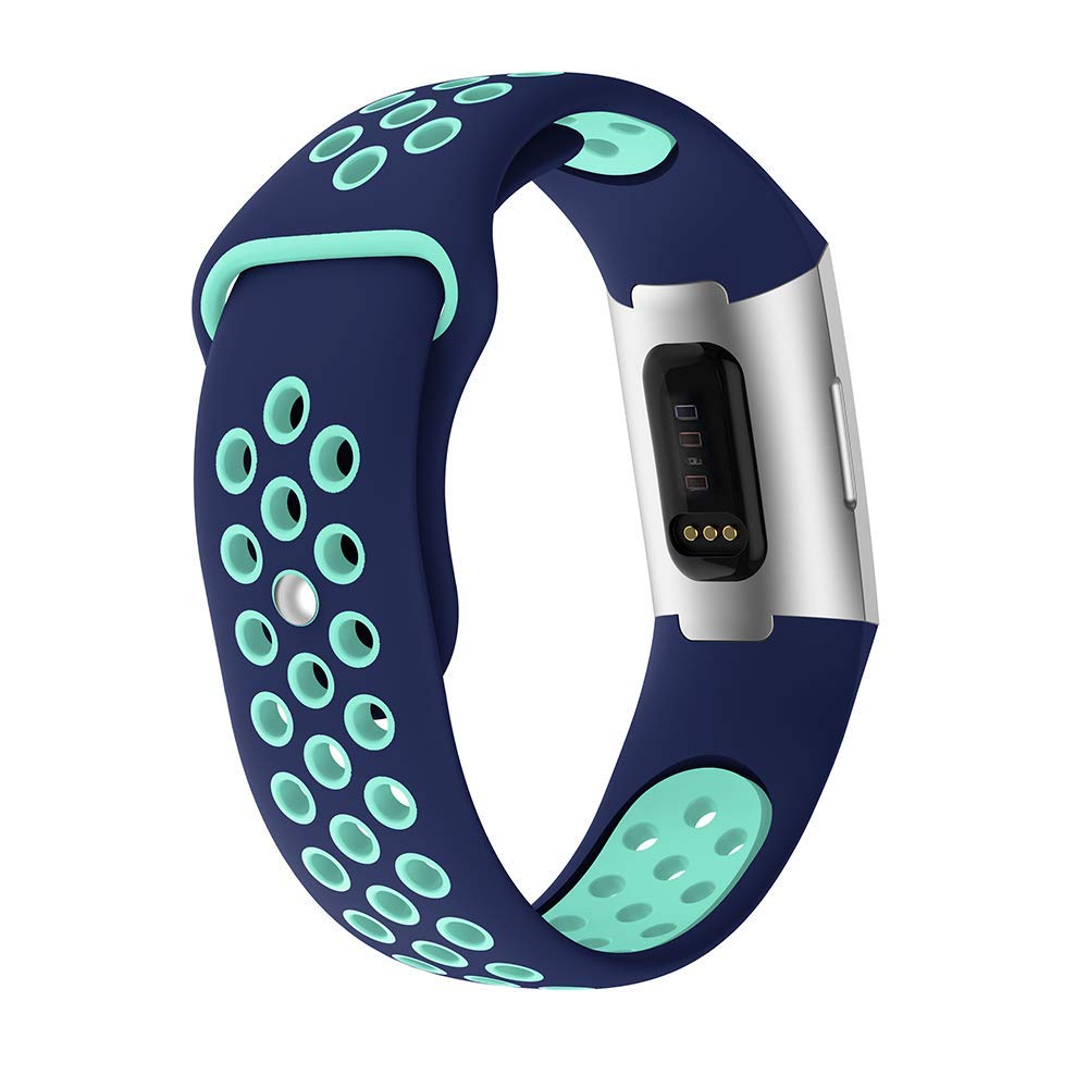 Two-color Soft Silicone Watch Band for Fitbit Charge 3