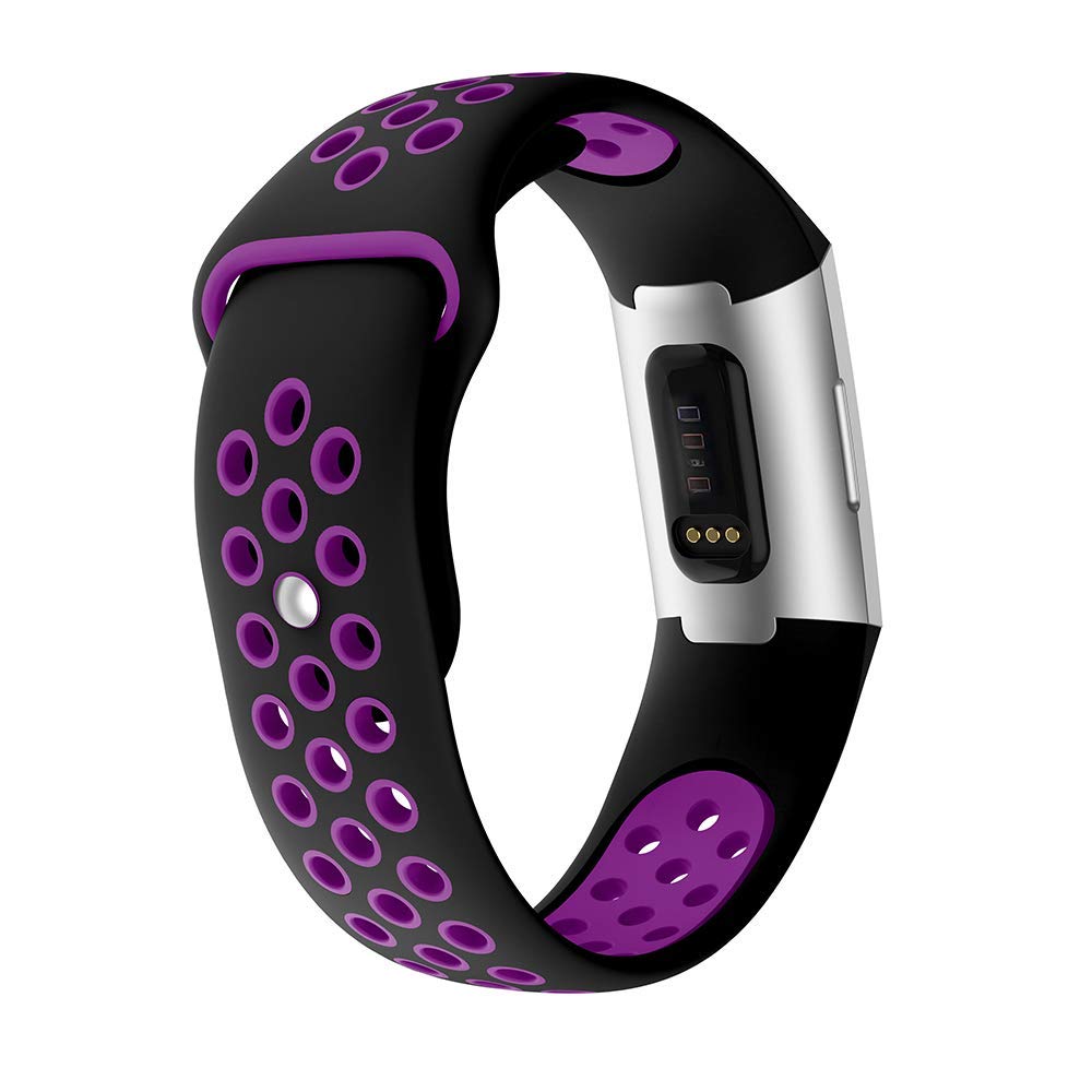 Two-color Soft Silicone Watch Band for Fitbit Charge 3