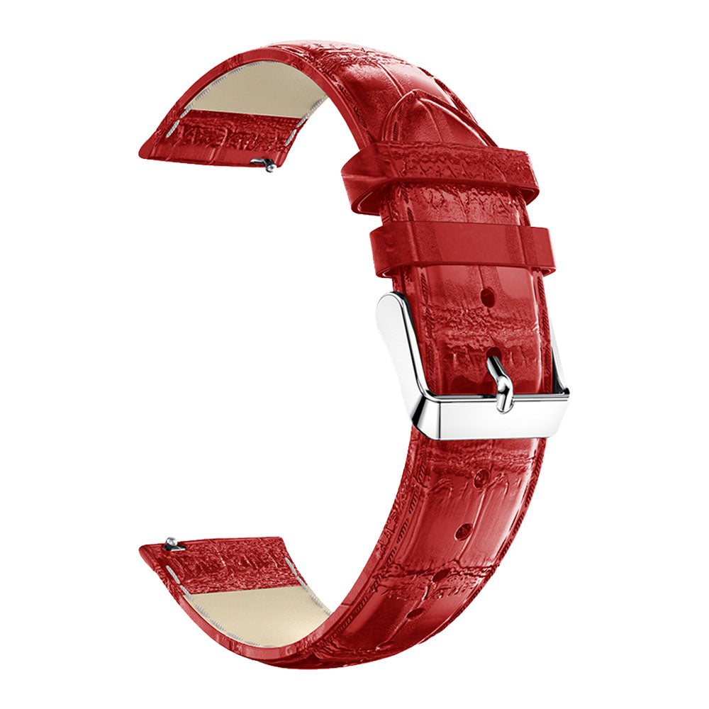 20mm Crocodile Texture Leather Smart Watch Strap Replacement for Amazfit GTS