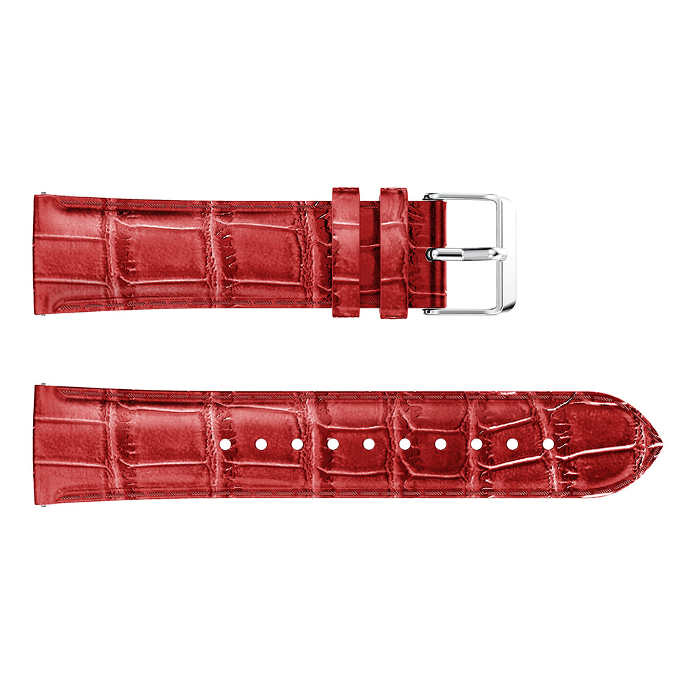 20mm Crocodile Texture Leather Smart Watch Strap Replacement for Amazfit GTS