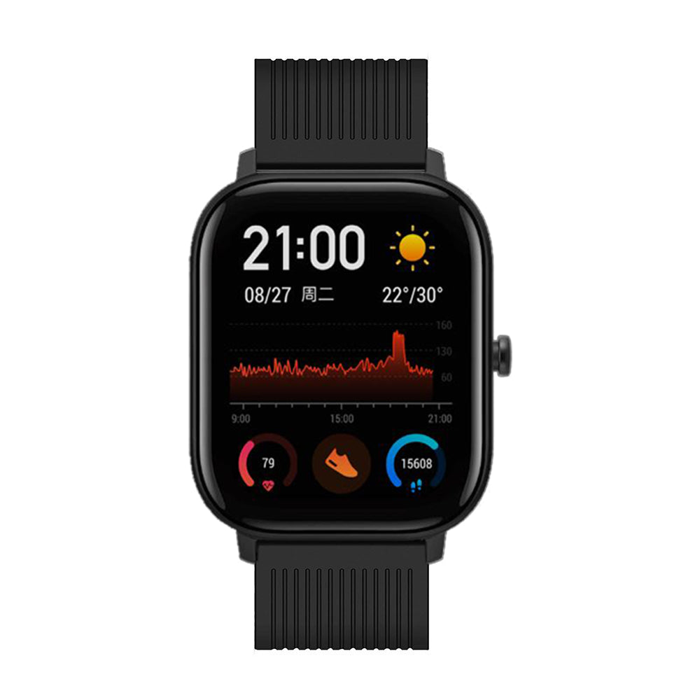 20mm Stripe Silicone Wrist Strap Replacement for Amazfit GTS/Amazfit Bip Lite