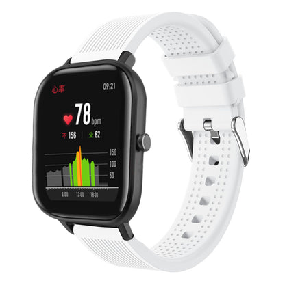 20mm Stripe Silicone Wrist Strap Replacement for Amazfit GTS/Amazfit Bip Lite