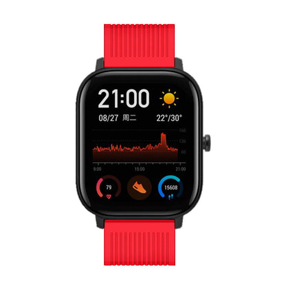 20mm Stripe Silicone Wrist Strap Replacement for Amazfit GTS/Amazfit Bip Lite