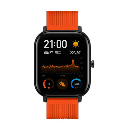 20mm Stripe Silicone Wrist Strap Replacement for Amazfit GTS/Amazfit Bip Lite