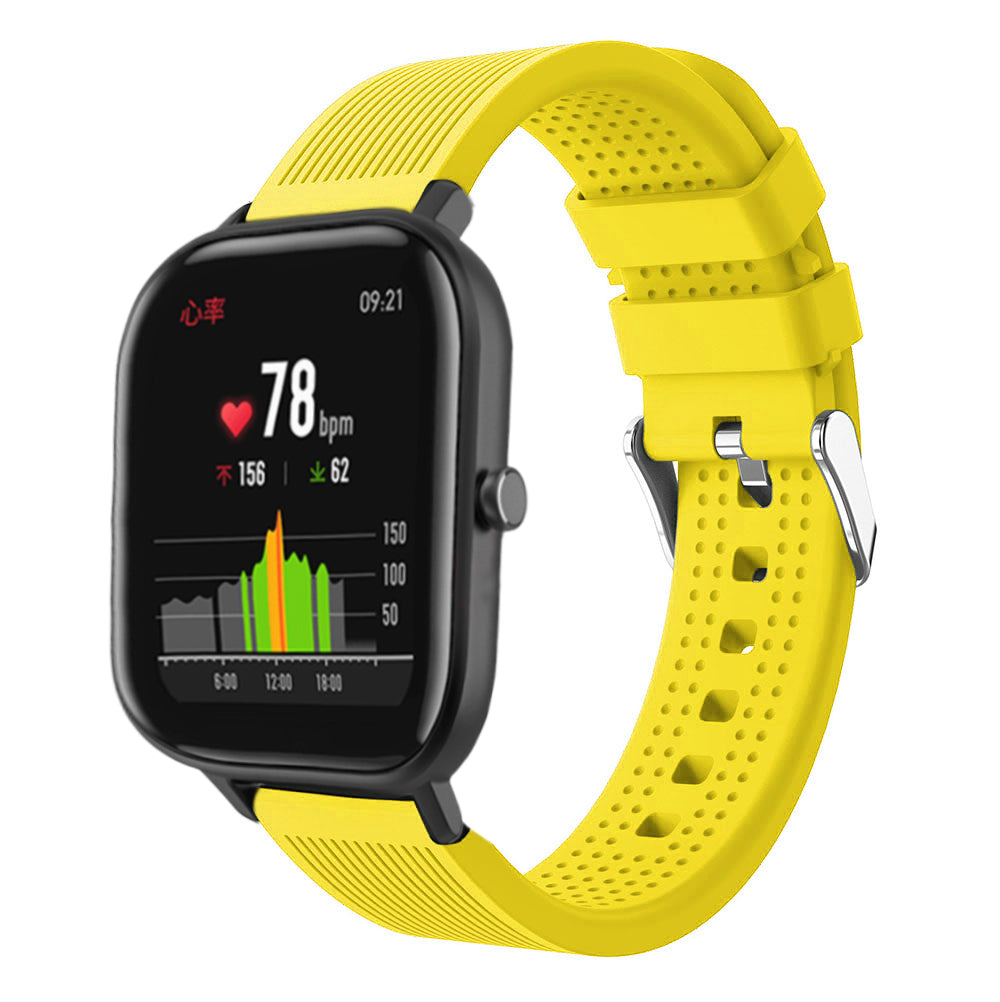 20mm Stripe Silicone Wrist Strap Replacement for Amazfit GTS/Amazfit Bip Lite