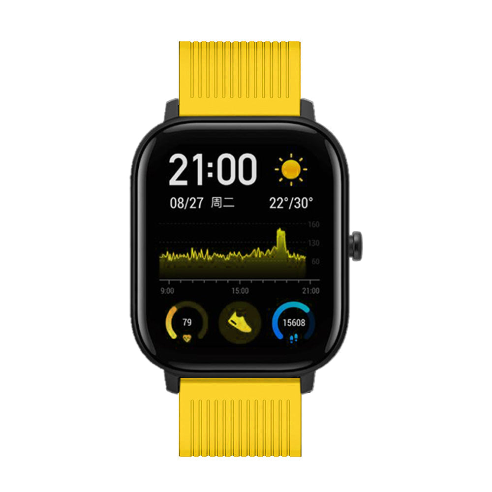 20mm Stripe Silicone Wrist Strap Replacement for Amazfit GTS/Amazfit Bip Lite