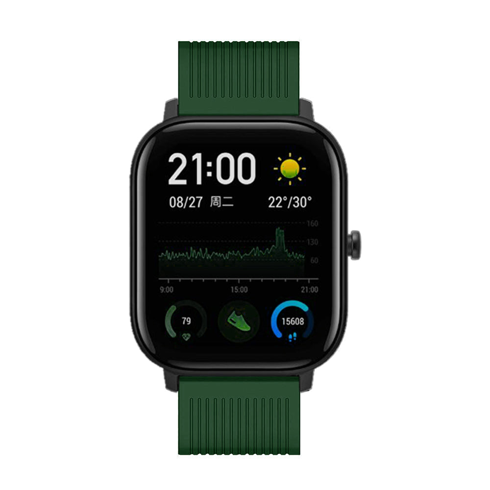 20mm Stripe Silicone Wrist Strap Replacement for Amazfit GTS/Amazfit Bip Lite