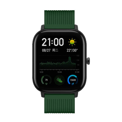 20mm Stripe Silicone Wrist Strap Replacement for Amazfit GTS/Amazfit Bip Lite