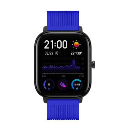 20mm Stripe Silicone Wrist Strap Replacement for Amazfit GTS/Amazfit Bip Lite