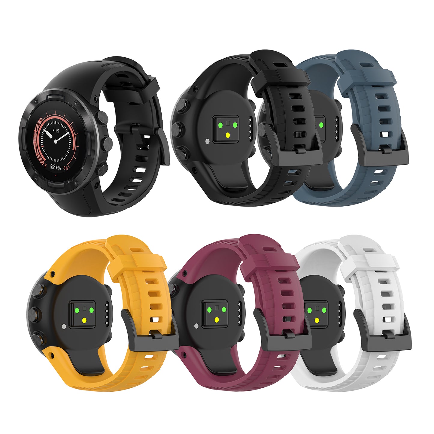 Silicone Smart Watch Band Strap for Suunto 5