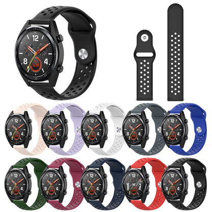 20mm Soft Ventilation Silicone Watch Band Replacement for Garmin Move Luxe/Move Style/Move 3/Move Venu