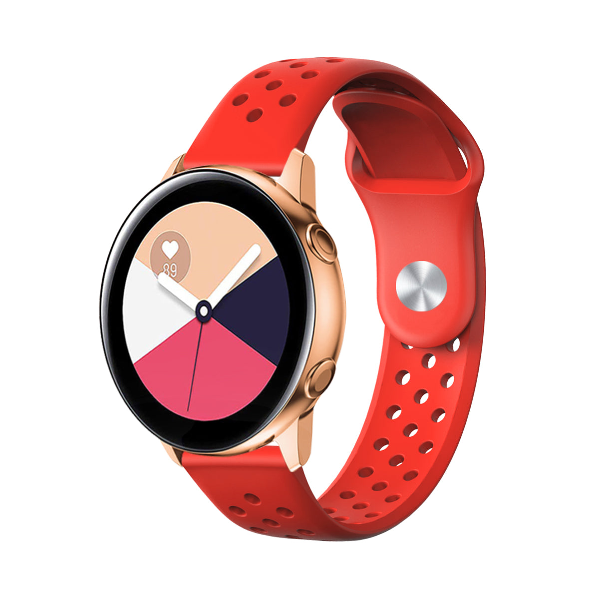 20mm Soft Ventilation Silicone Watch Band Replacement for Garmin Move Luxe/Move Style/Move 3/Move Venu