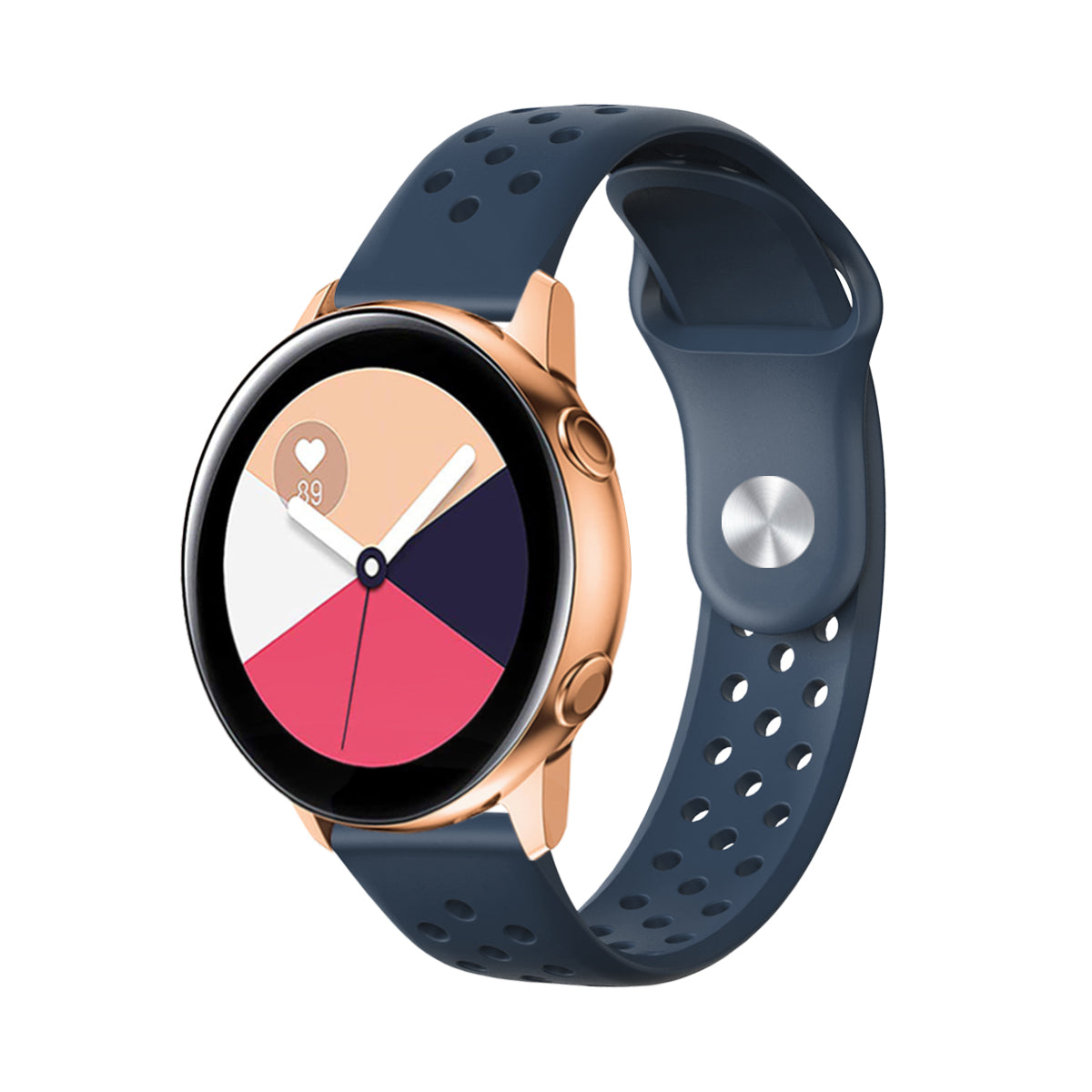 20mm Soft Ventilation Silicone Watch Band Replacement for Garmin Move Luxe/Move Style/Move 3/Move Venu