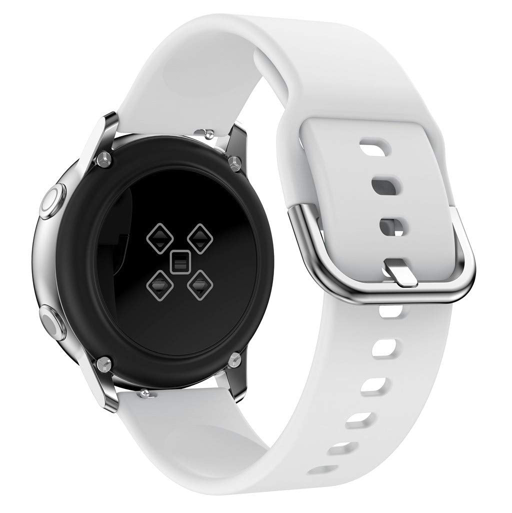 20mm Silicone Wrist Strap Replacement for Samsung Galaxy Watch4 Classic 46mm 42mm/Watch4 44mm 40mm/Garmin Move Luxe/Move Style/Move 3/Move Venu