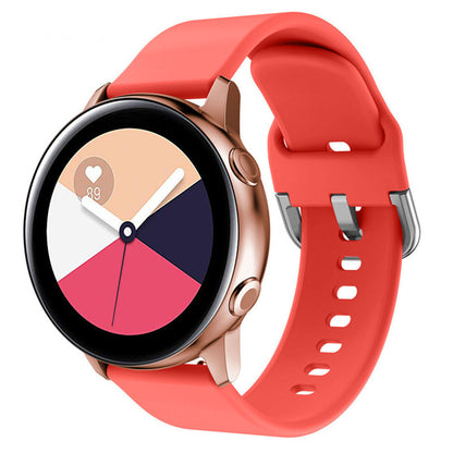 20mm Silicone Wrist Strap Replacement for Samsung Galaxy Watch4 Classic 46mm 42mm/Watch4 44mm 40mm/Garmin Move Luxe/Move Style/Move 3/Move Venu