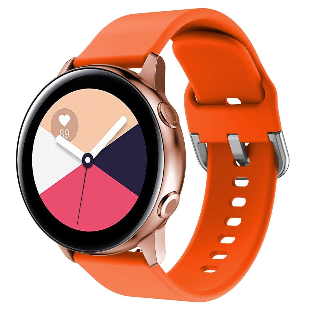 20mm Silicone Wrist Strap Replacement for Samsung Galaxy Watch4 Classic 46mm 42mm/Watch4 44mm 40mm/Garmin Move Luxe/Move Style/Move 3/Move Venu