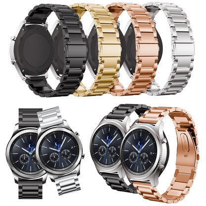 20MM Three Beads Stainless Steel Watchband Replacement Strap for Garmin Move Luxe/Move Style/Move 3/Move Venu