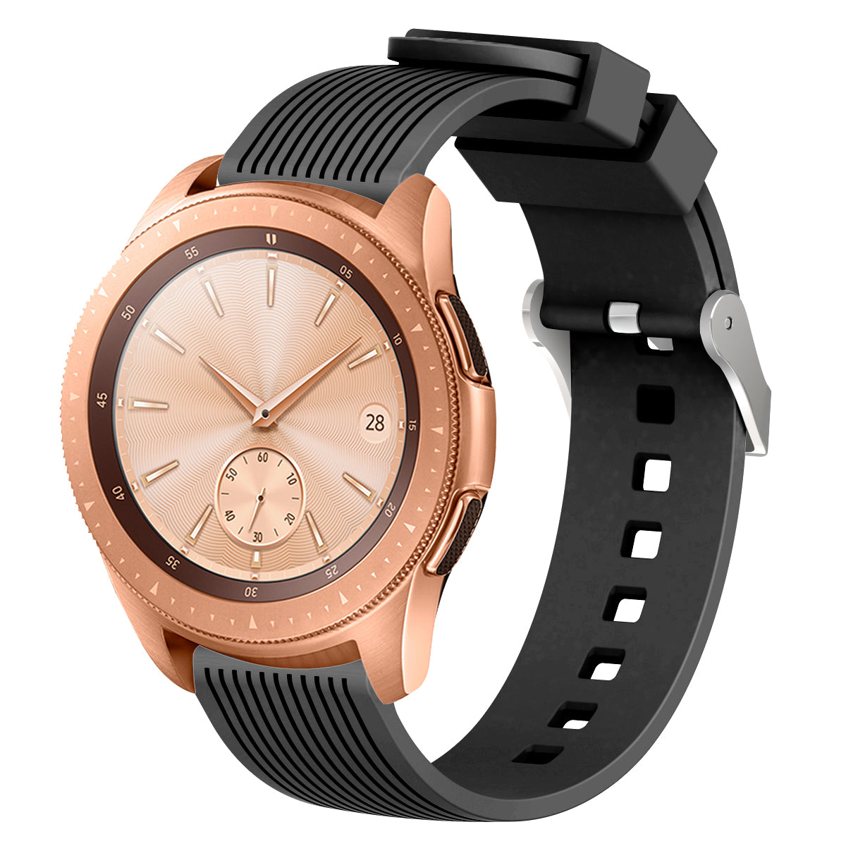 20mm Stripe Texture Silicone Smart Watch Band for GarminMove Luxe/Move Style/Move 3/Move Venu