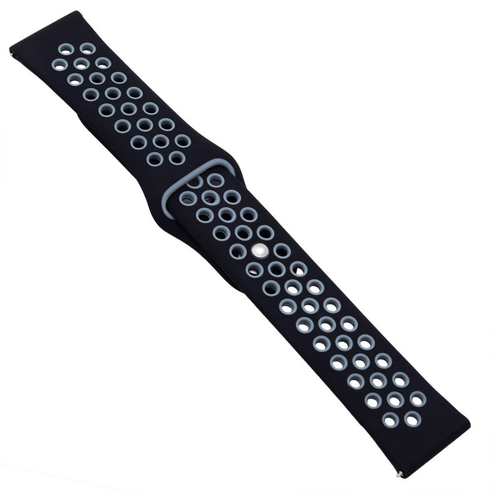 20mm Bi-color Soft Silicone Watch Strap Replacement for Huami Amazfit Smart Watch Youth Edition Lite