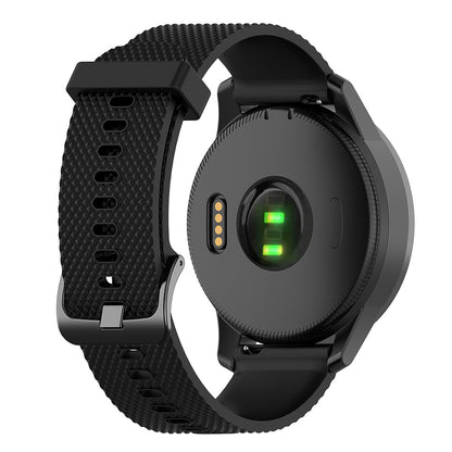 22mm Textured Soft Silicone Strap Watch Band Replacement for Garmin Vivoactive 4