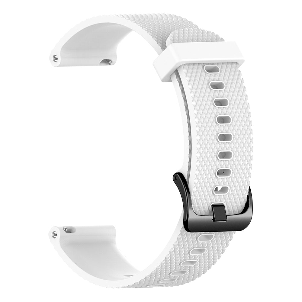22mm Textured Soft Silicone Strap Watch Band Replacement for Garmin Vivoactive 4