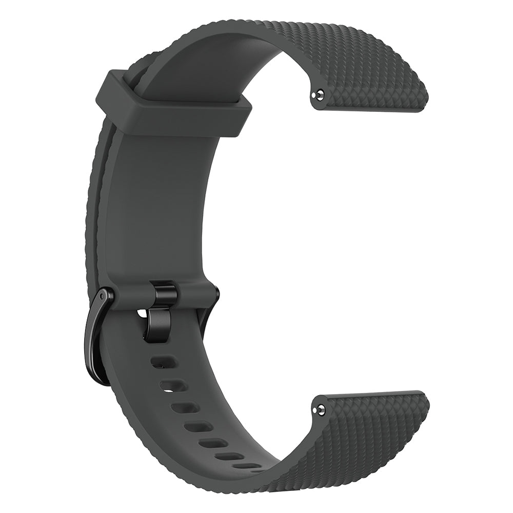22mm Textured Soft Silicone Strap Watch Band Replacement for Garmin Vivoactive 4