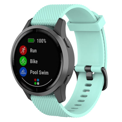 22mm Textured Soft Silicone Strap Watch Band Replacement for Garmin Vivoactive 4