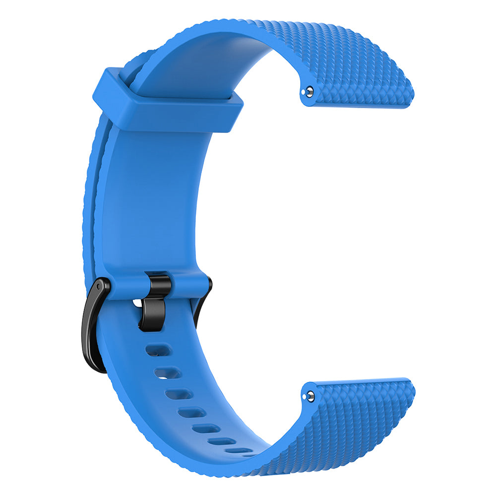 22mm Textured Soft Silicone Strap Watch Band Replacement for Garmin Vivoactive 4