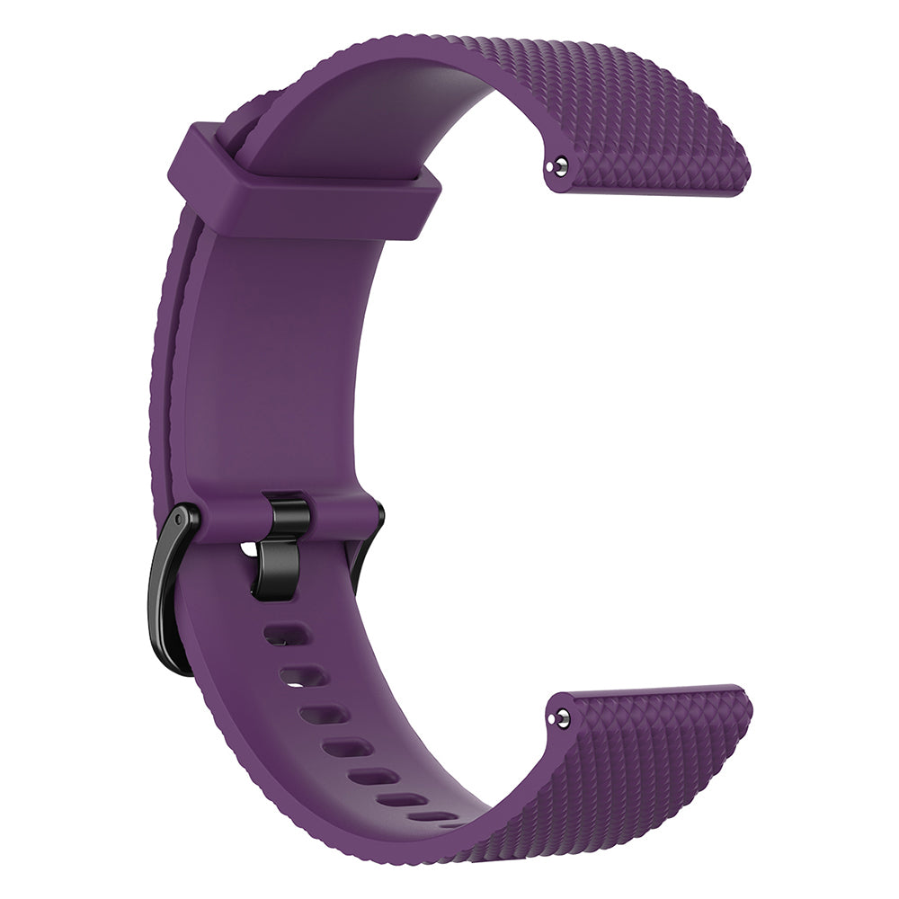 22mm Textured Soft Silicone Strap Watch Band Replacement for Garmin Vivoactive 4
