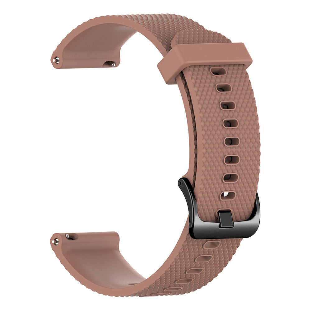 22mm Textured Soft Silicone Strap Watch Band Replacement for Garmin Vivoactive 4