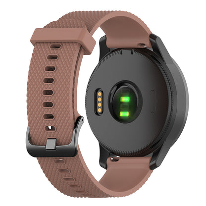 22mm Textured Soft Silicone Strap Watch Band Replacement for Garmin Vivoactive 4