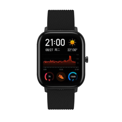20mm Twill Texture Silicone Watch Sports Bracelet Strap Replacement for Huami Amazfit Youth Edition Lite