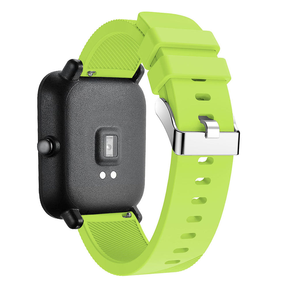 20mm Twill Texture Silicone Watch Sports Bracelet Strap Replacement for Huami Amazfit Youth Edition Lite
