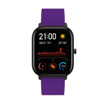 20mm Twill Texture Silicone Watch Sports Bracelet Strap Replacement for Huami Amazfit Youth Edition Lite