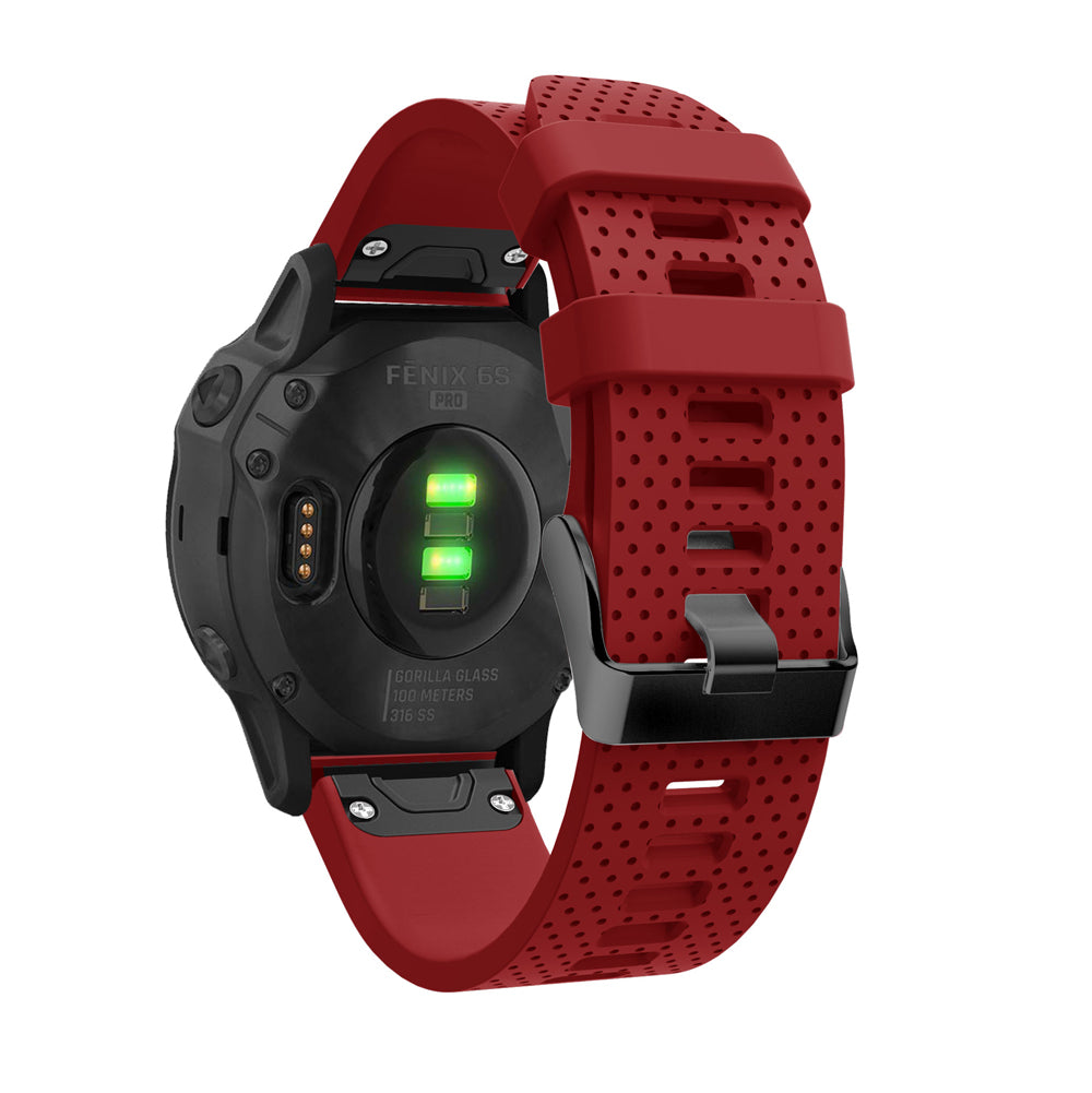 Silicone Smart Watch Replacement Strap for Garmin Fenix 6S