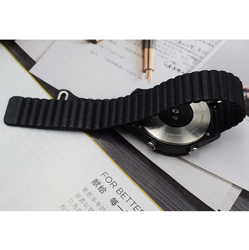 22mm Magnetic Buckle Leather Watch Bands for Samsung Galaxy Gear S3 Classic/Frontier / Huawei Watch GT / Motorola Moto 360 2nd Gen / Ticwatch