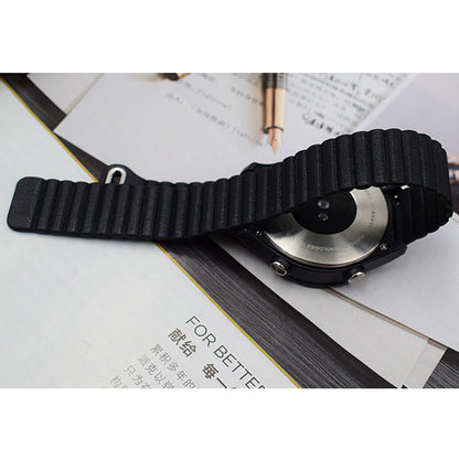 22mm Magnetic Buckle Leather Watch Bands for Samsung Galaxy Gear S3 Classic/Frontier / Huawei Watch GT / Motorola Moto 360 2nd Gen / Ticwatch