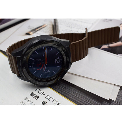 22mm Magnetic Buckle Leather Watch Bands for Samsung Galaxy Gear S3 Classic/Frontier / Huawei Watch GT / Motorola Moto 360 2nd Gen / Ticwatch